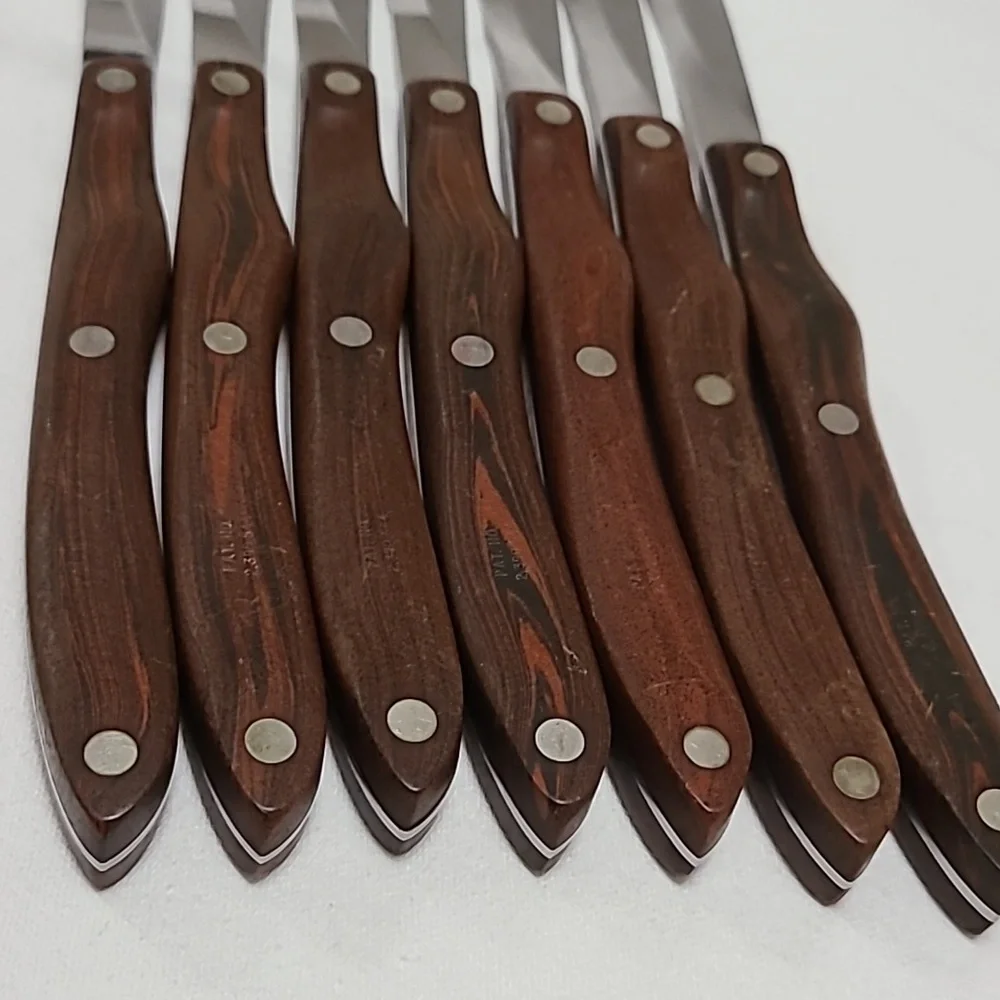 Cutco Vintage #59 Pat. No. 2147079, Set of 7 Smooth Blade Steak/table Knives - Picture 15 of 16
